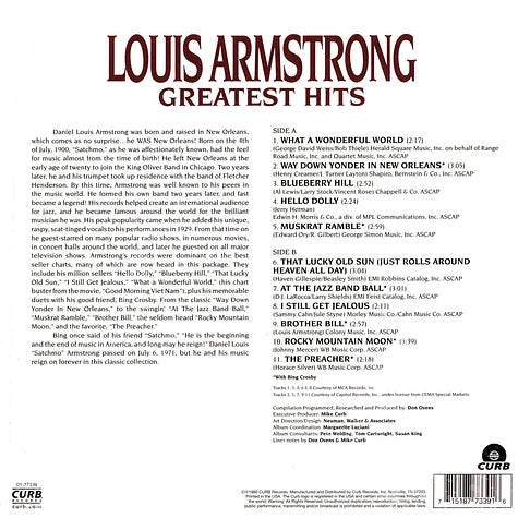 Louis Armstrong - Greatest Hits