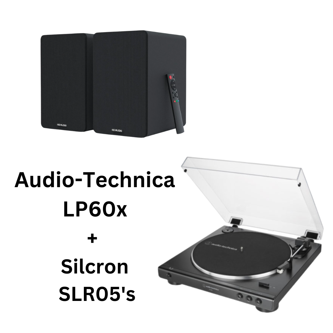 Audio-Technica LP60x & Silcron SLR05 Speakers