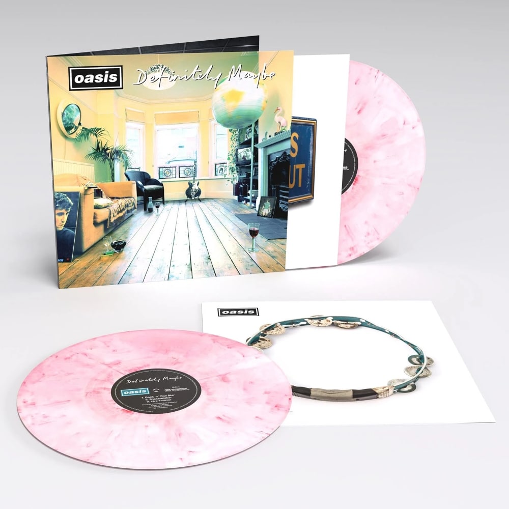 Oasis - Definitely Maybe ( 30th Anniversary Strawberries & Cream Coloured 2LP Viny)