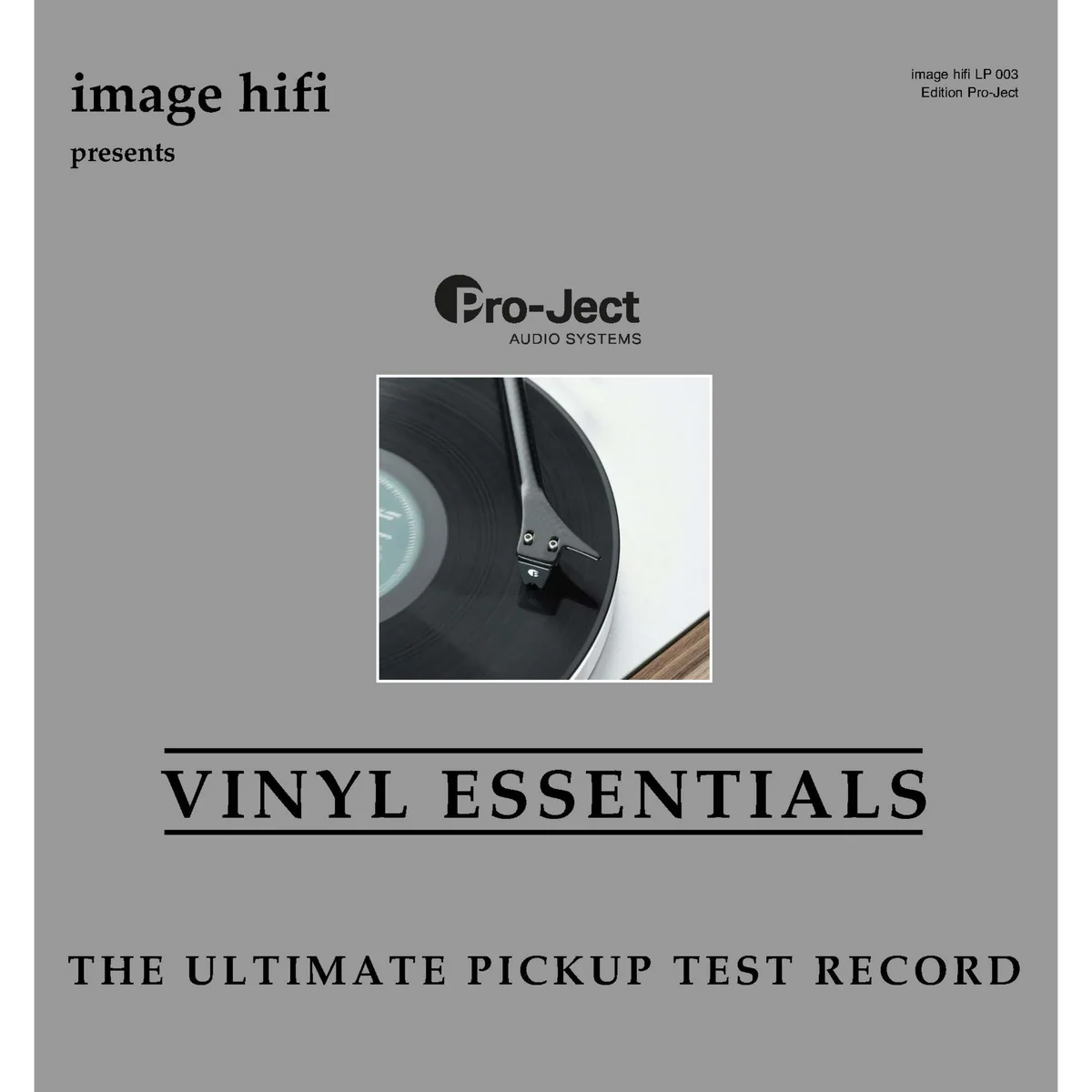 Pro-Ject Vinyl Essentials Calibration LP Ultimate Pickup Test Record