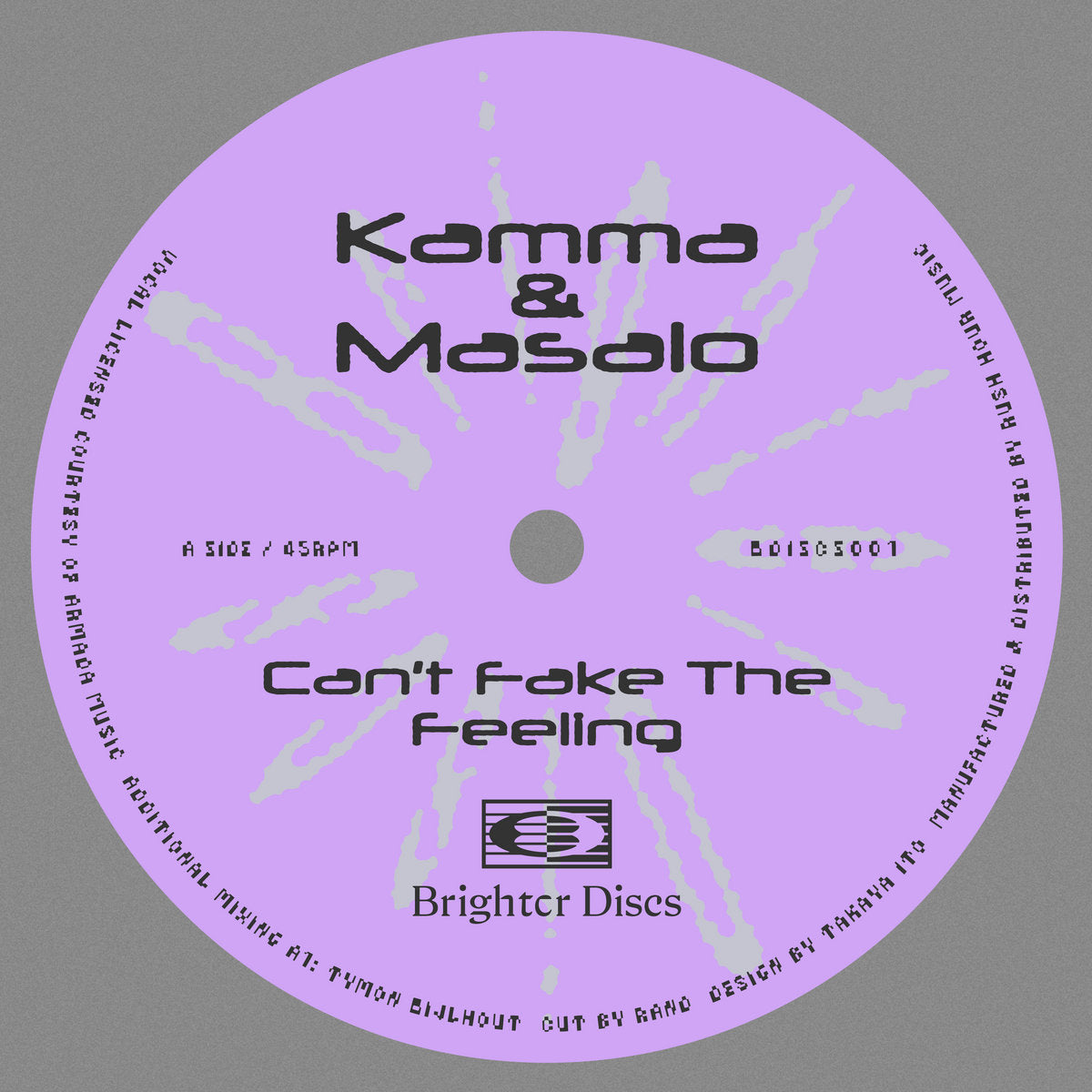 Kamma & Masalo - Can't Fake The Feeling (12")
