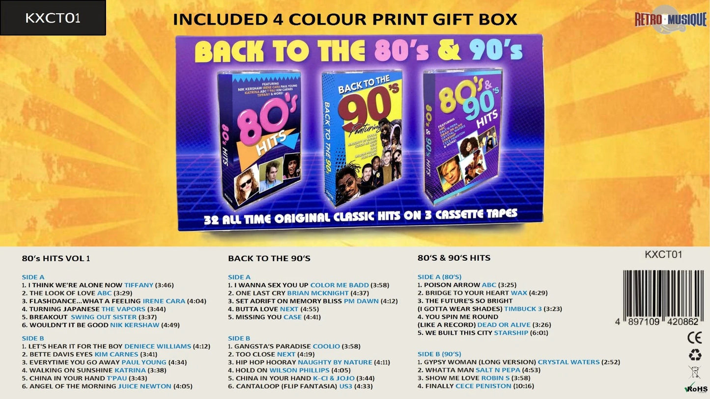 3 Cassette Pack - 80s, 90,s 80s/90s
