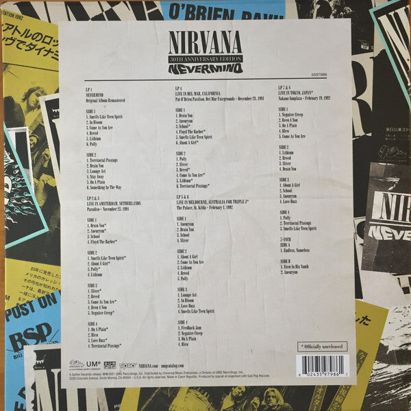 Nirvana - Nevermind 30th Anniversary Edition vinyl 8 LP / 7" Super Deluxe Box Set