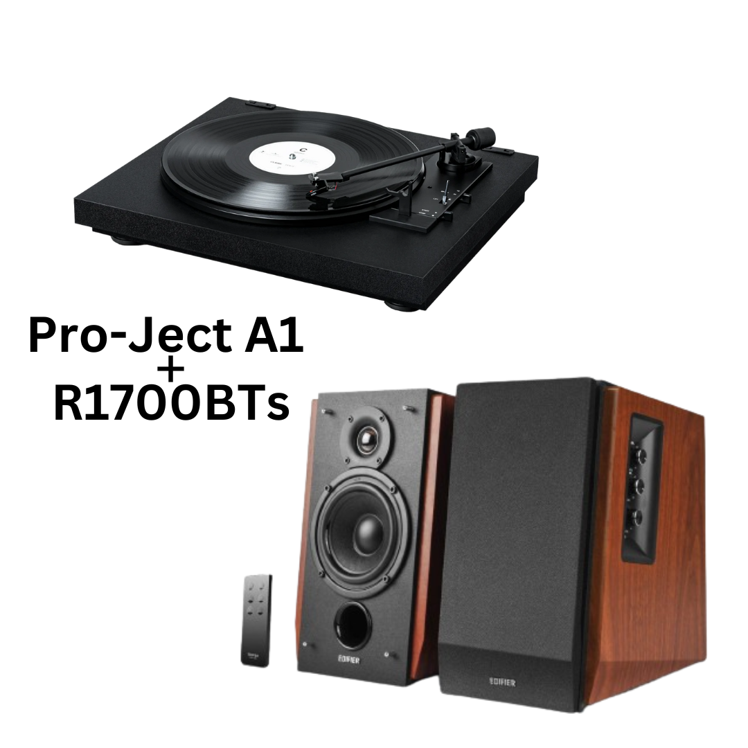Pro-Ject Automat A1 Turtable & Edifier R1700BT Bookshelf Speakers Package Deal
