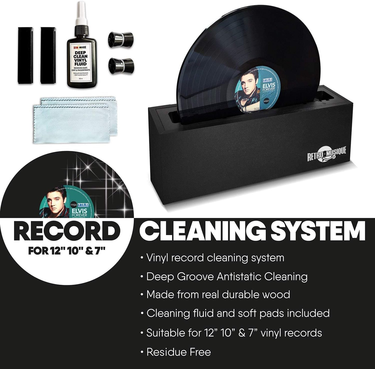 Retro Musique Record Cleaning System