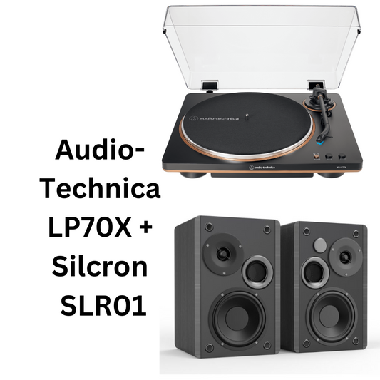 Audio-Technica LP70X & Silcron SLR01 Speakers Package Deal
