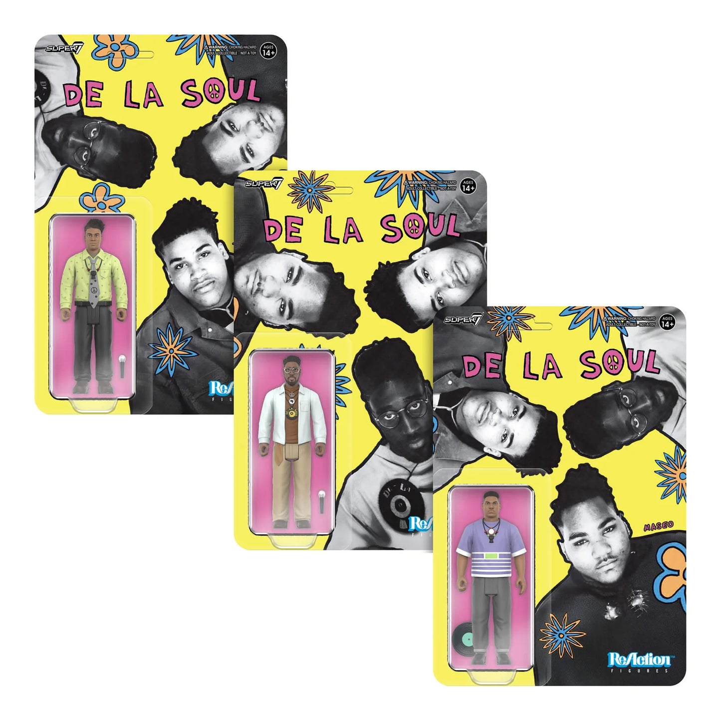 De La Soul ReAction Wave 1  Me, Myself & I 3-pack