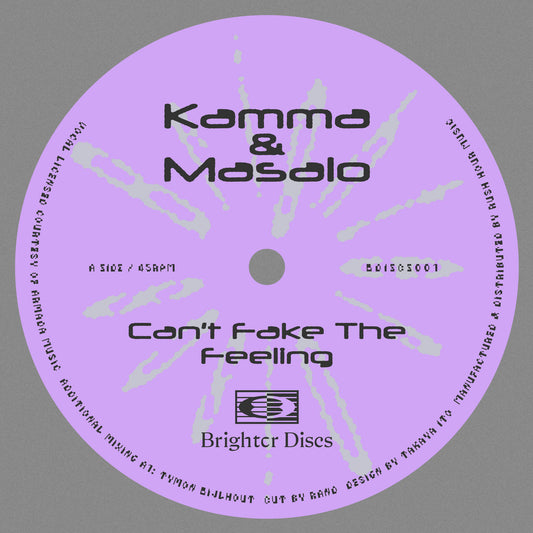 Kamma & Masalo - Can't Fake The Feeling (12")
