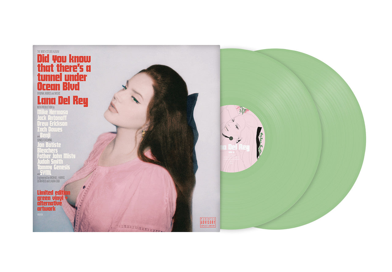 Lana Del Rey – Did You Know That There's A Tunnel Under Ocean Boulevard (2 x Vinyl, LP, Album, Limited Edition, Green, Alternative Artwork, Gatefold)