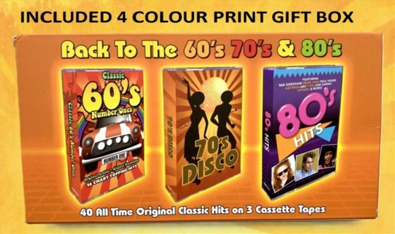 3 Cassette Pack - 60s, 70s, 80s