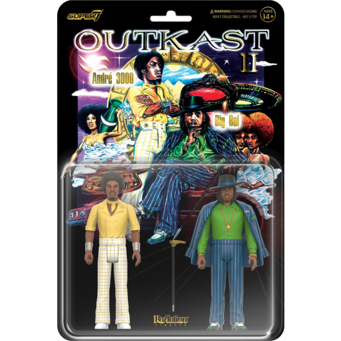 OutKast - Andre 3000 & Big Boi (Aquemini) ReAction 3.75" Action Figure 2-Pack Super7