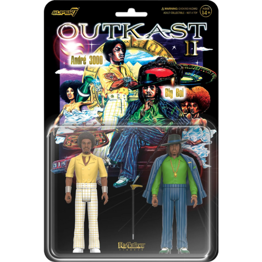 OutKast - Andre 3000 & Big Boi (Aquemini) ReAction 3.75" Action Figure 2-Pack Super7