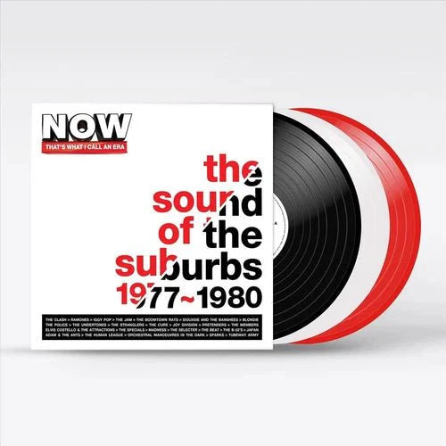 Various Artists - Now That's What I Call An Era: The Sound Of The Suburbs: 1977 - 1980 (Red, White & Black Vinyl LP Record)